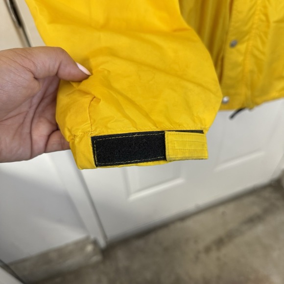 Vintage Polo Sport Ralph Lauren Yellow Button Zip up Jacket Windbreaker‎ Men's L - Picture 3 of 11